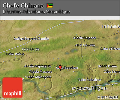 Satellite 3D Map of Chefe Chinana