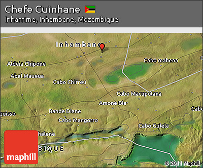 Satellite 3D Map of Chefe Cuinhane