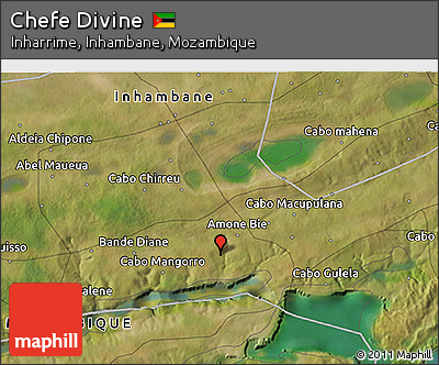 Satellite 3D Map of Chefe Divine