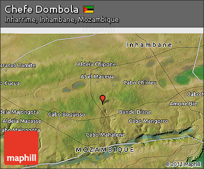 Satellite 3D Map of Chefe Dombola