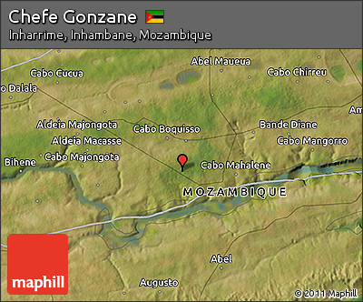 Satellite 3D Map of Chefe Gonzane
