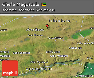 Satellite 3D Map of Chefe Maguivele