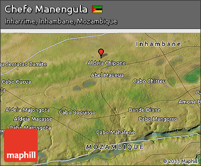 Satellite 3D Map of Chefe Manengula