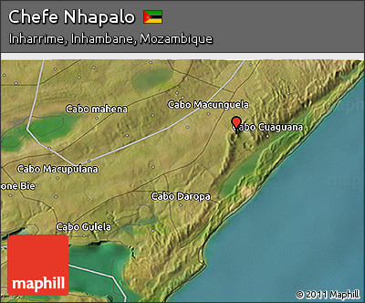 Satellite 3D Map of Chefe Nhapalo