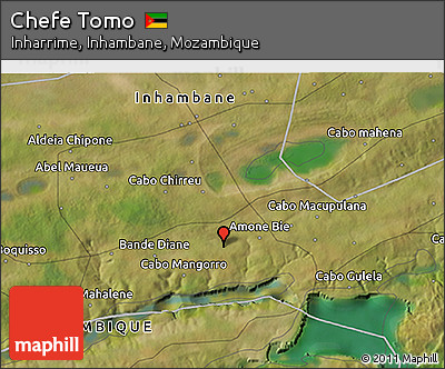Satellite 3D Map of Chefe Tomo