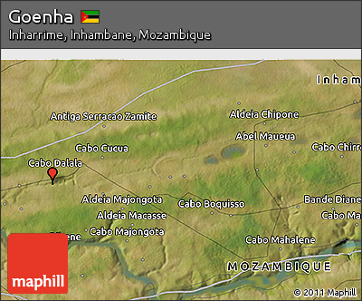 Satellite 3D Map of Goenha