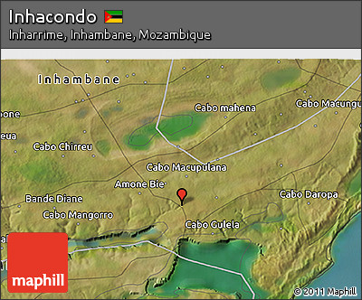 Satellite 3D Map of Inhacondo