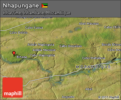 Satellite 3D Map of Nhapungane