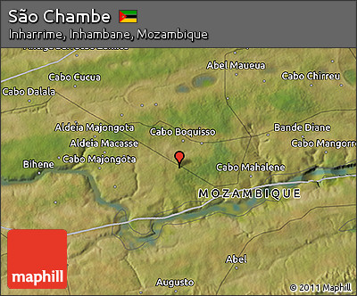 Satellite 3D Map of São Chambe