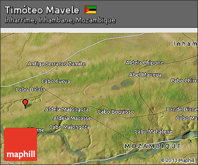 Satellite 3D Map of Timóteo Mavele