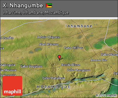 Satellite 3D Map of X. Nhangumbe