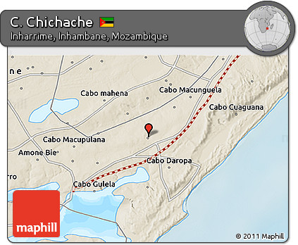 Shaded Relief 3D Map of C. Chichache