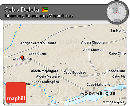 Shaded Relief 3D Map of Cabo Dalala