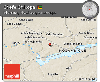Shaded Relief 3D Map of Chefe Chicopa
