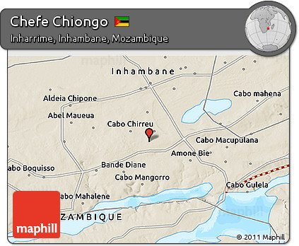 Shaded Relief 3D Map of Chefe Chiongo