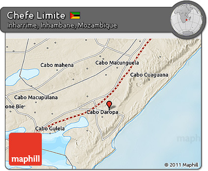 Shaded Relief 3D Map of Chefe Limite
