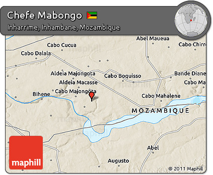 Shaded Relief 3D Map of Chefe Mabongo