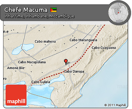 Shaded Relief 3D Map of Chefe Macuma