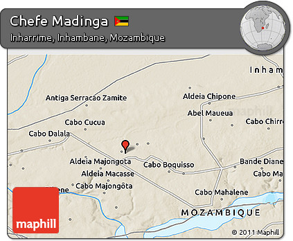 Shaded Relief 3D Map of Chefe Madinga