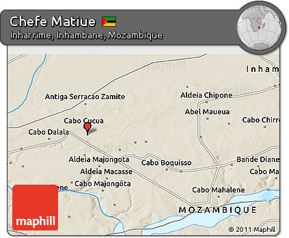 Shaded Relief 3D Map of Chefe Matiue