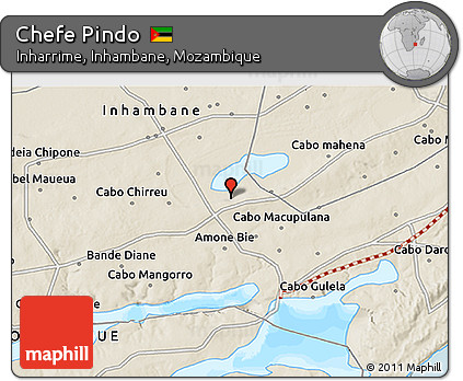 Shaded Relief 3D Map of Chefe Pindo