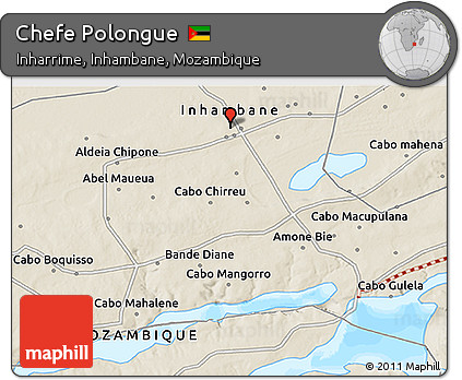 Shaded Relief 3D Map of Chefe Polongue