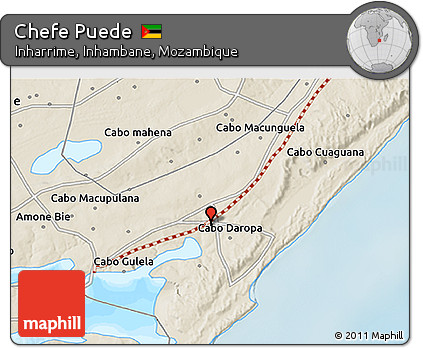 Shaded Relief 3D Map of Chefe Puede