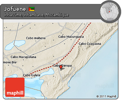 Shaded Relief 3D Map of Jofuene