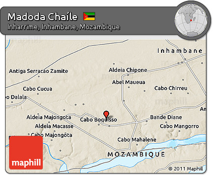 Shaded Relief 3D Map of Madoda Chaíle