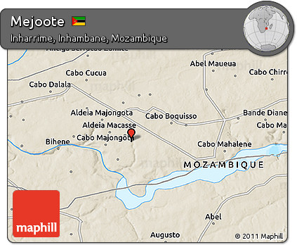 Shaded Relief 3D Map of Mejoote
