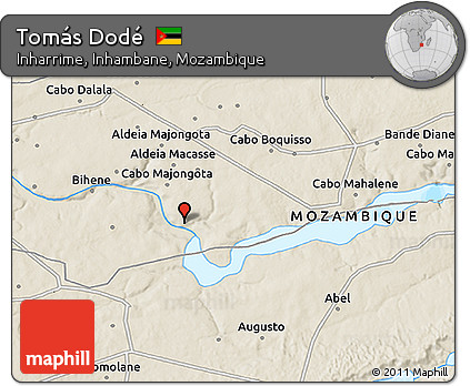Shaded Relief 3D Map of Tomás Dodé