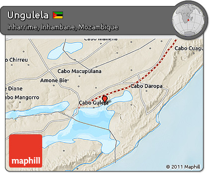 Shaded Relief 3D Map of Ungulela