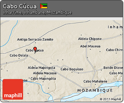 Shaded Relief 3D Map of Cabo Cúcua