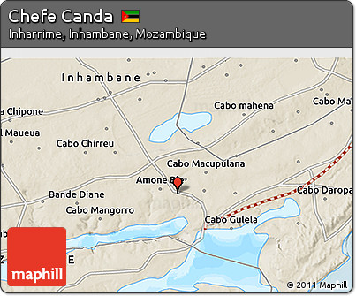 Shaded Relief 3D Map of Chefe Canda