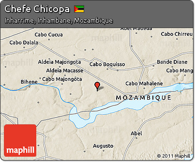 Shaded Relief 3D Map of Chefe Chicopa