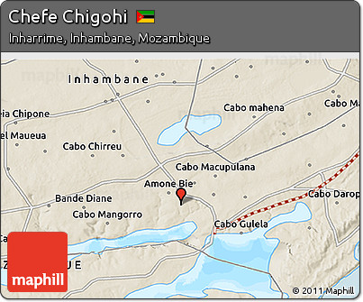 Shaded Relief 3D Map of Chefe Chigohi