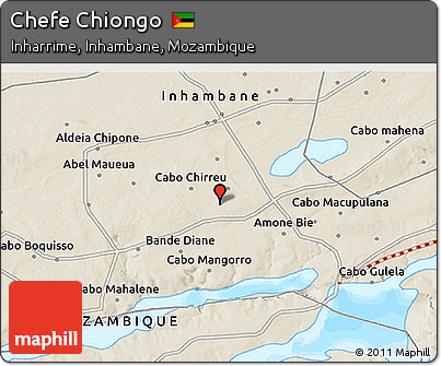 Shaded Relief 3D Map of Chefe Chiongo
