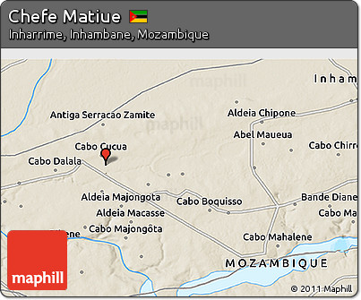Shaded Relief 3D Map of Chefe Matiue