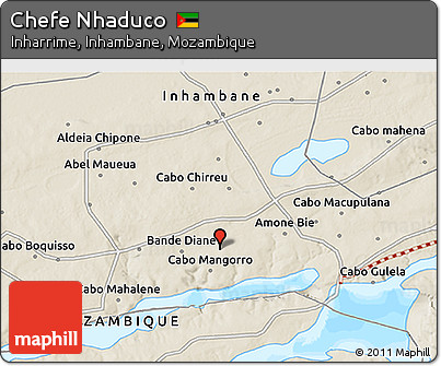 Shaded Relief 3D Map of Chefe Nhaduco