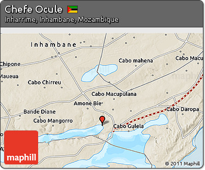Shaded Relief 3D Map of Chefe Ocule