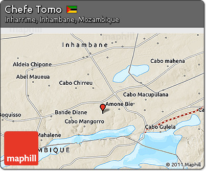 Shaded Relief 3D Map of Chefe Tomo