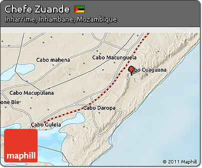 Shaded Relief 3D Map of Chefe Zuande