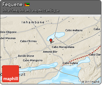 Shaded Relief 3D Map of Fequene