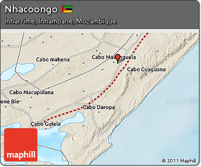 Shaded Relief 3D Map of Nhacoongo