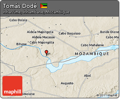 Shaded Relief 3D Map of Tomás Dodé