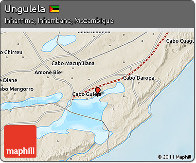 Shaded Relief 3D Map of Ungulela