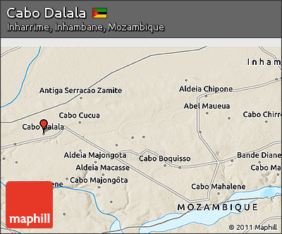 Shaded Relief 3D Map of Cabo Dalala