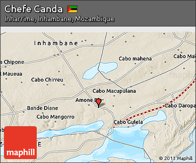 Shaded Relief 3D Map of Chefe Canda