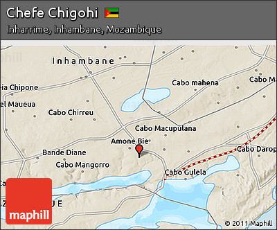 Shaded Relief 3D Map of Chefe Chigohi
