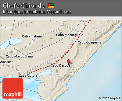 Shaded Relief 3D Map of Chefe Chionde
